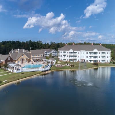 Aerial view of property