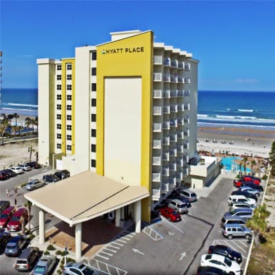 Aerial view of property