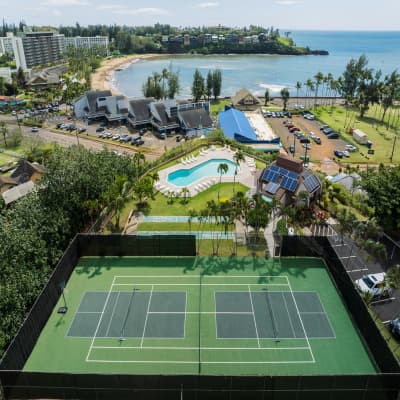 Aerial view of property