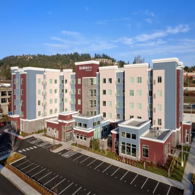 Aerial view of property