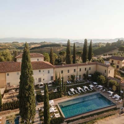 Aerial view of property