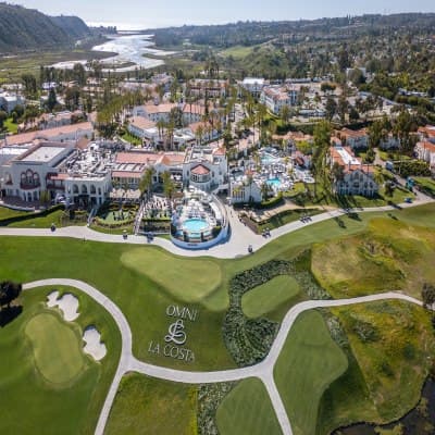 Aerial view of property