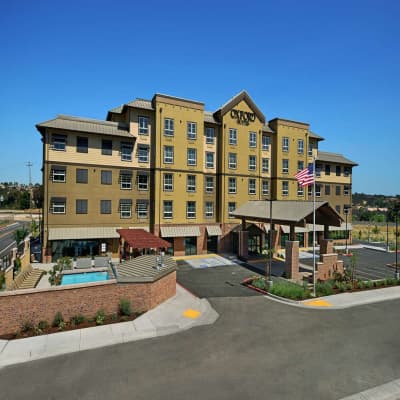 Aerial view of property