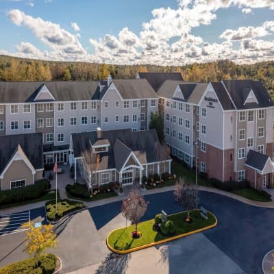 Aerial view of property