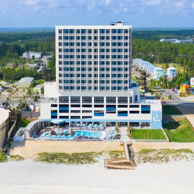 Aerial view of property