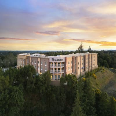Aerial view of property