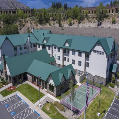 Aerial view of property