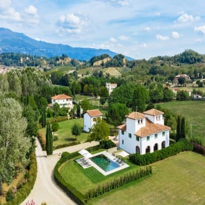 Aerial view of property
