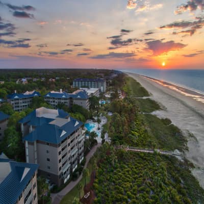 Aerial view of property