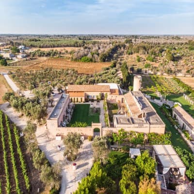 Aerial view of property