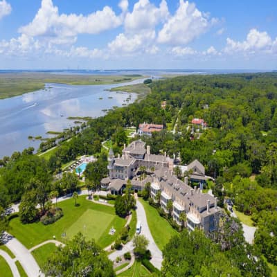 Aerial view of property