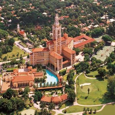 Aerial view of property