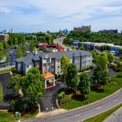 Aerial view of property