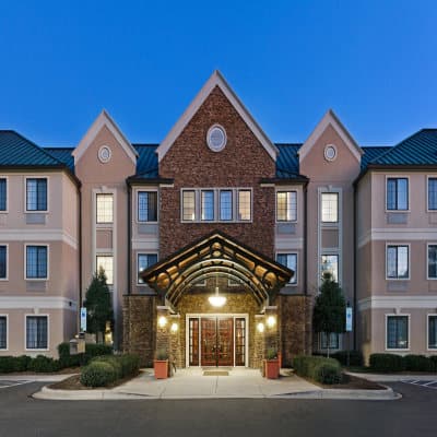 Aerial view of property
