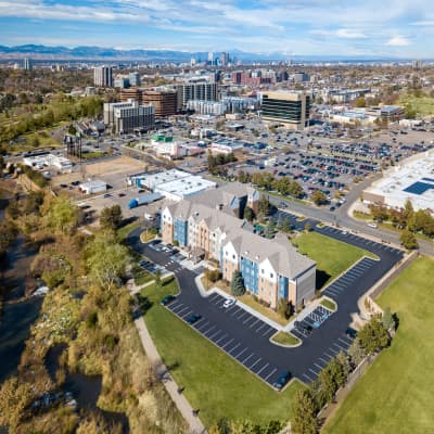 Aerial view of property