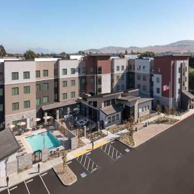 Aerial view of property