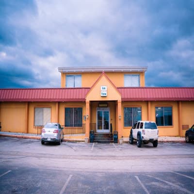 Night scene with hammock