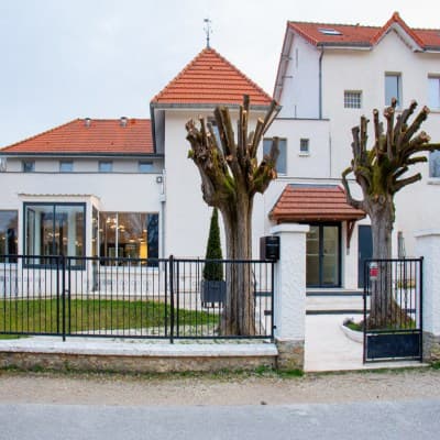 Aerial view of property