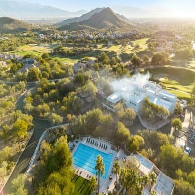 Aerial view of property