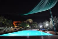 Night scene with hammock