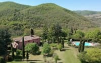 Aerial view of property