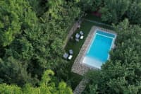 Aerial view of property