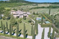 Aerial view of property