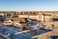 Aerial view of property