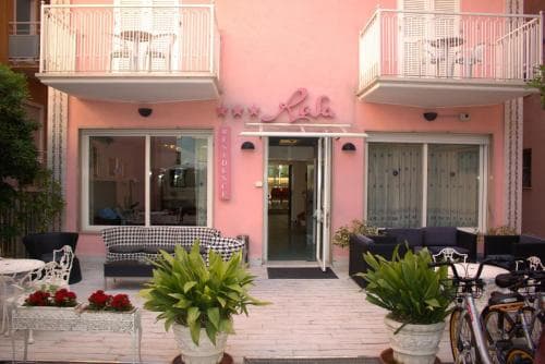 Covered patio with ocean view