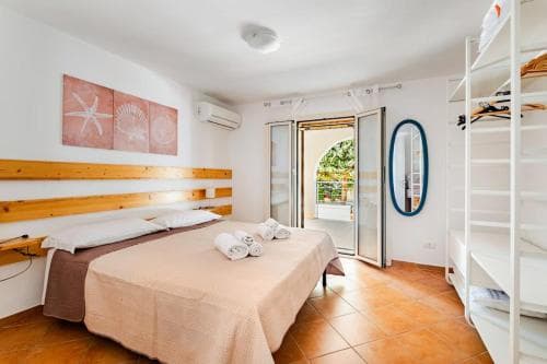 Covered patio with ocean view