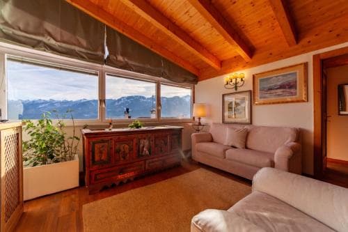 Covered patio with ocean view