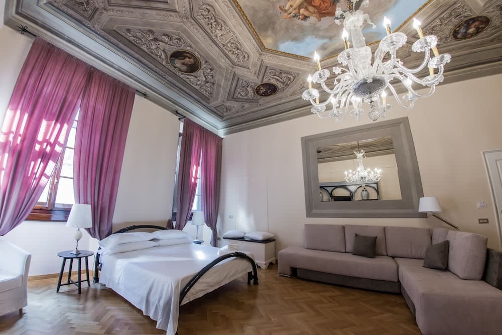 Covered patio with ocean view