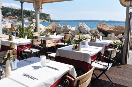 Covered patio with ocean view