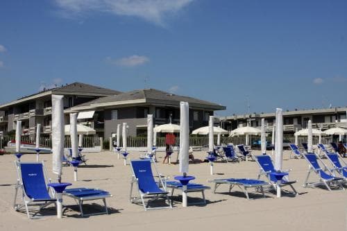 Covered patio with ocean view