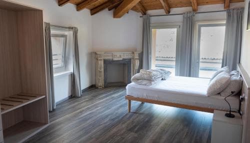 Covered patio with ocean view