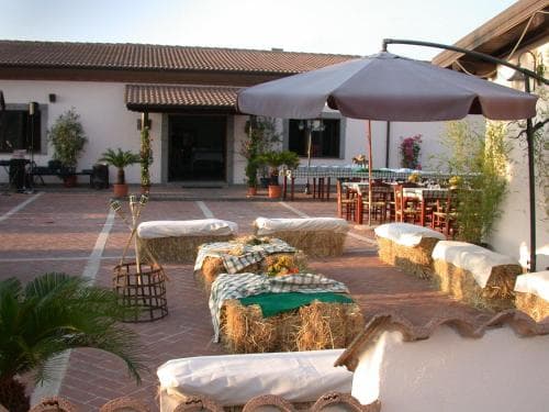 Covered patio with ocean view