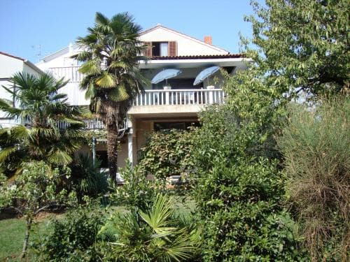 Covered patio with ocean view