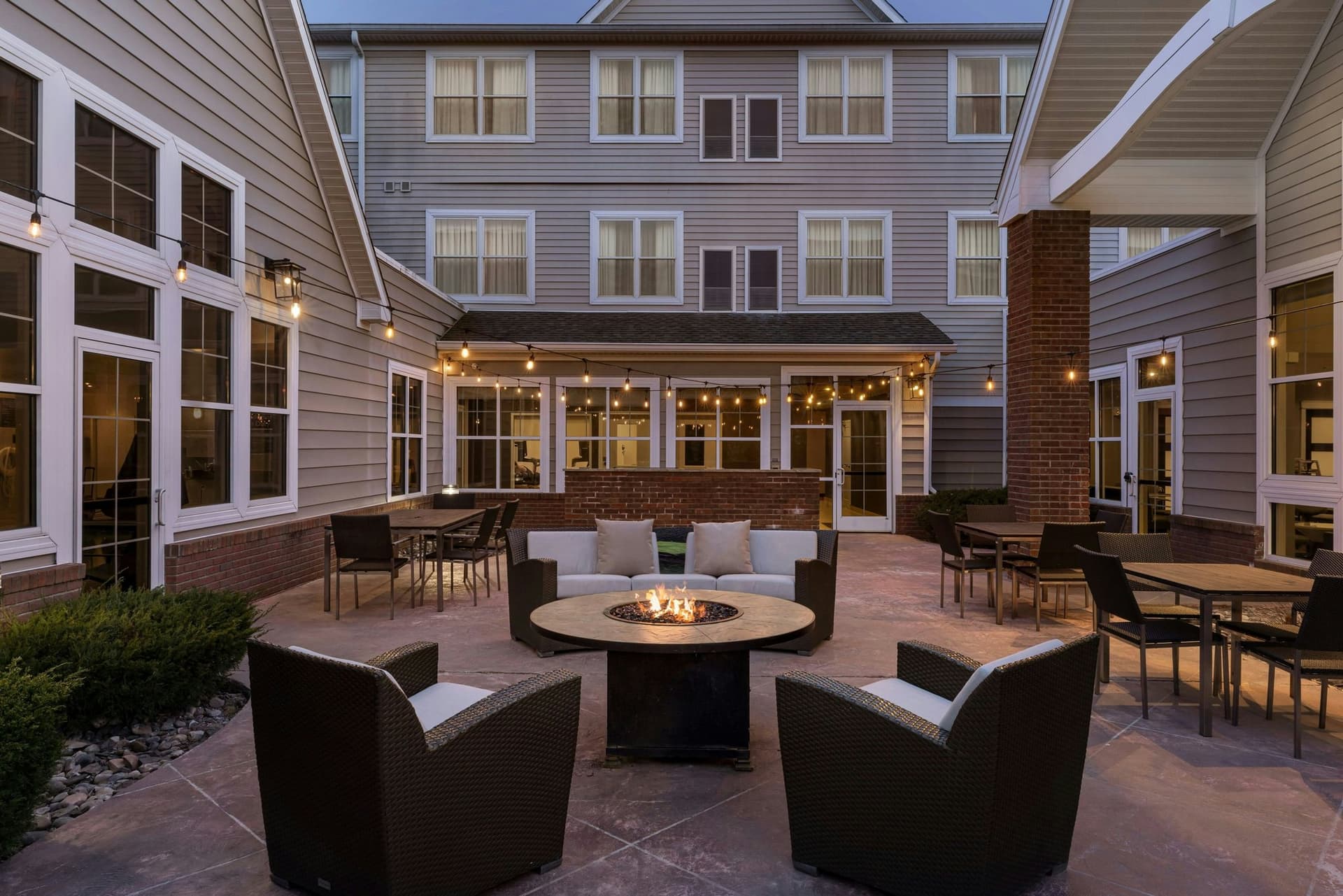 Covered patio with ocean view