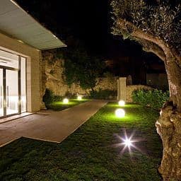 Covered patio with ocean view