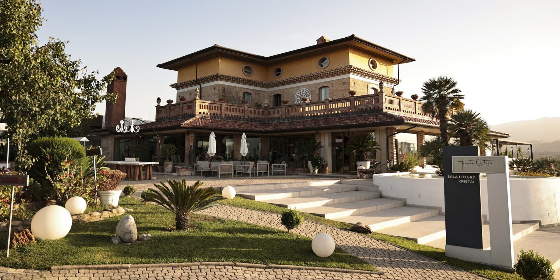 Covered patio with ocean view