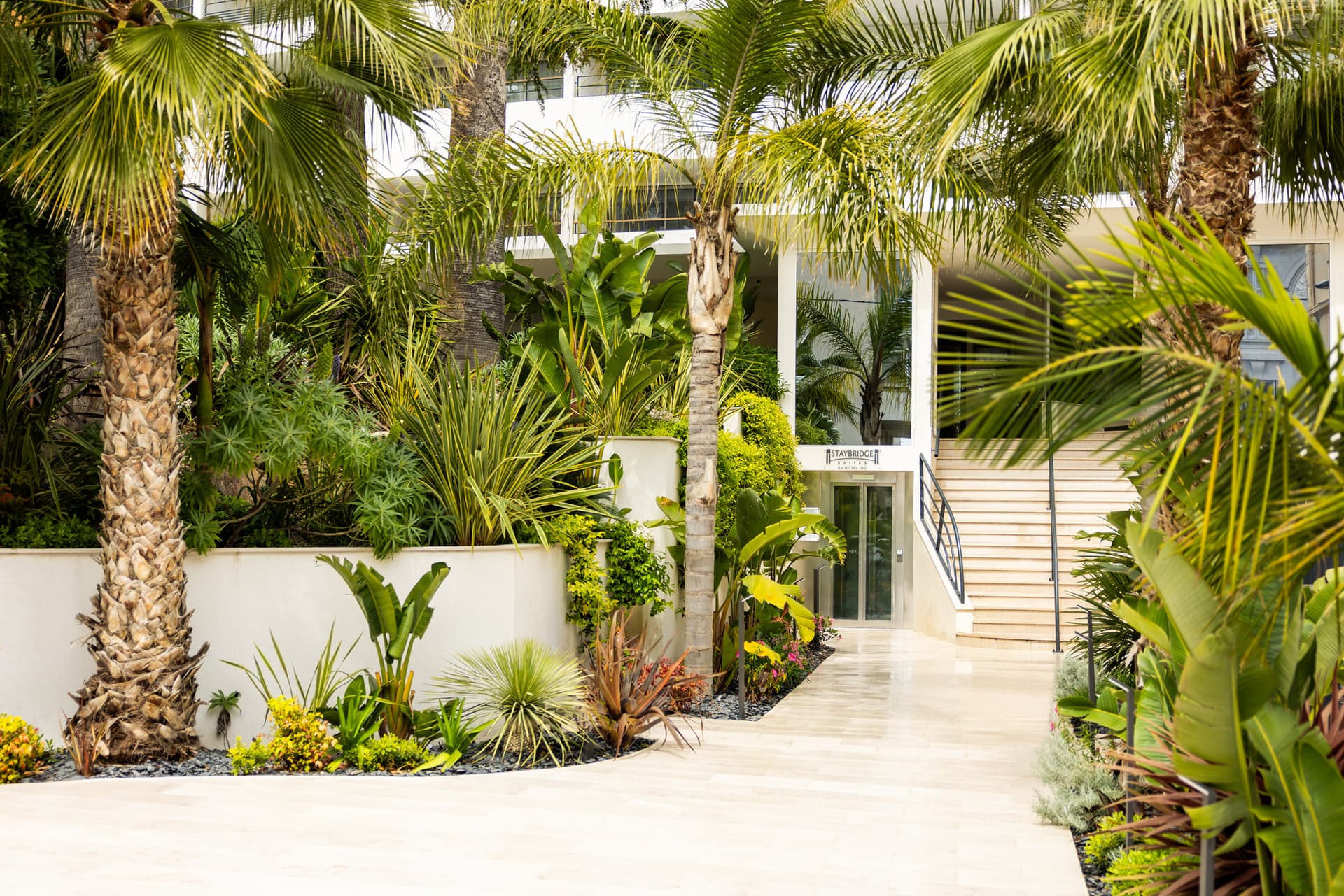 Covered patio with ocean view