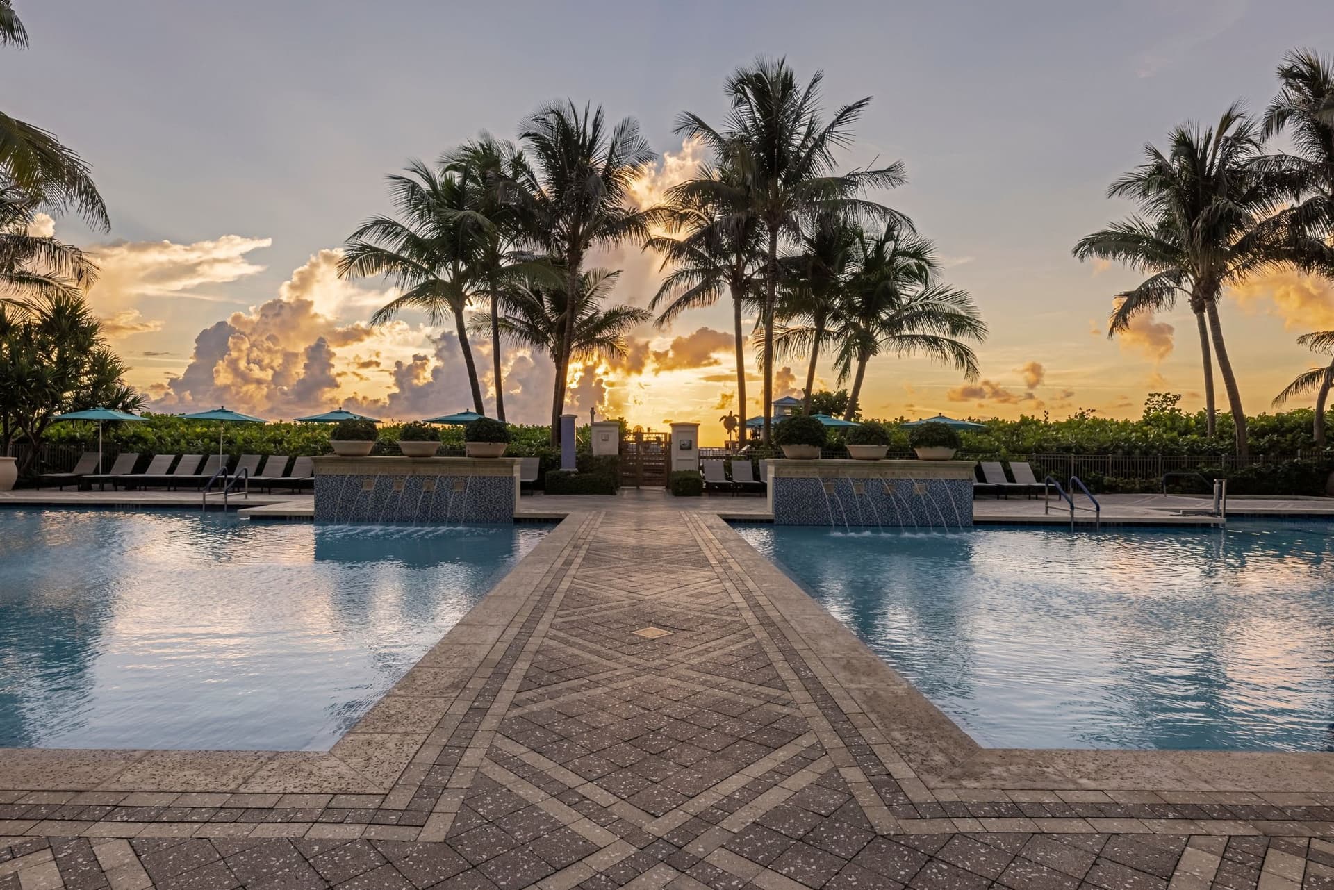 Covered patio with ocean view