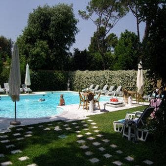 Covered patio with ocean view