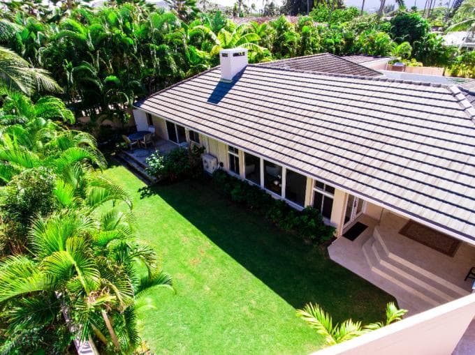 Aerial view of property