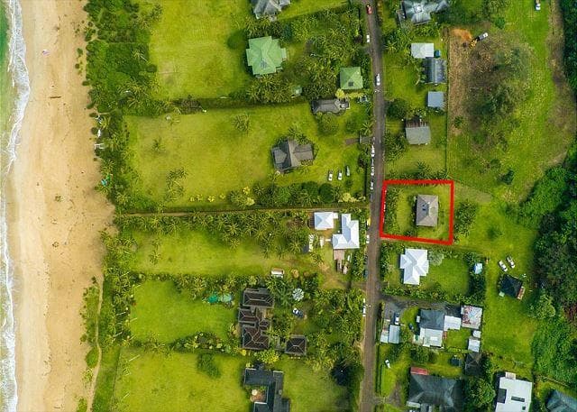Aerial view of property