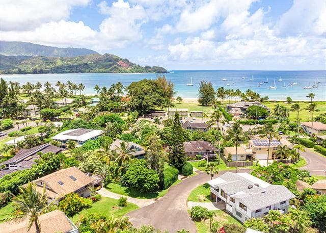 Aerial view of property