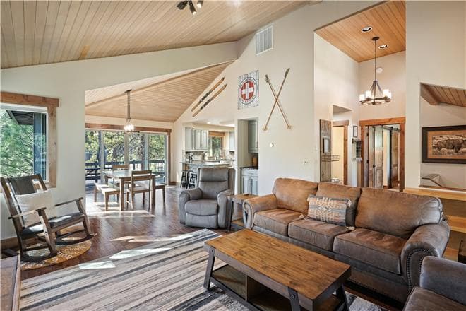 Covered patio with ocean view