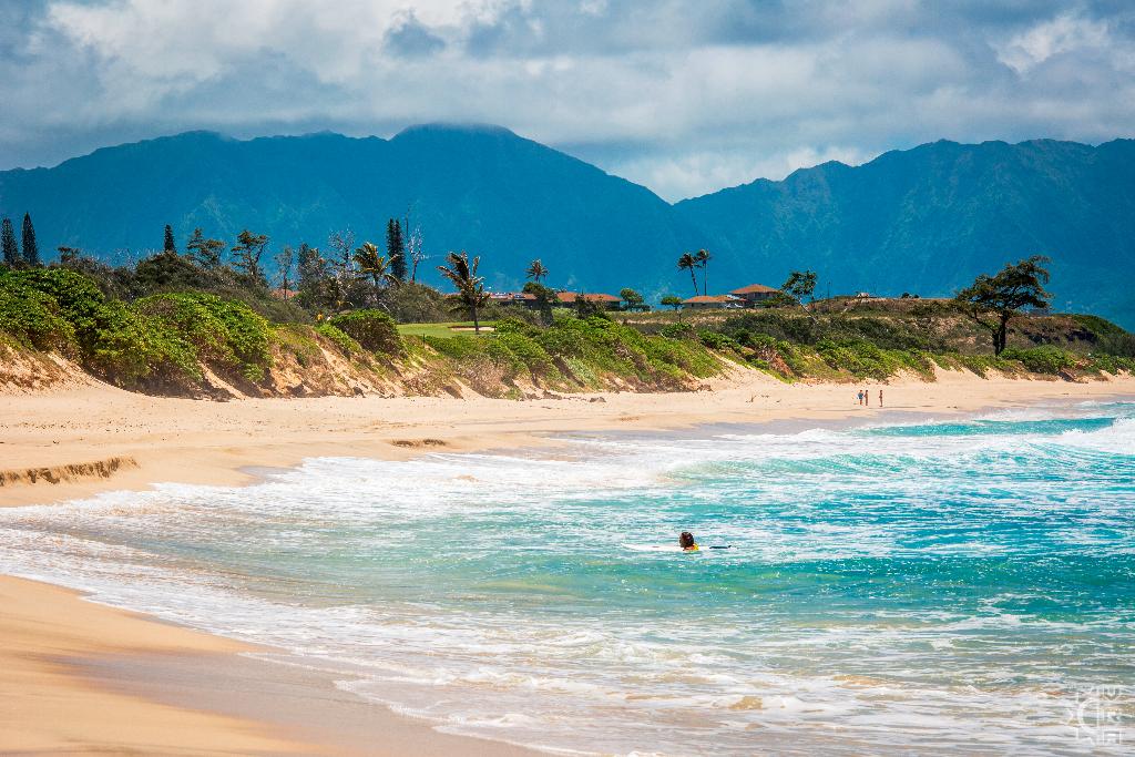 North Beach in Kaneohe, Oahu, Hawaii