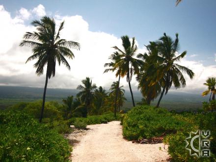Captain Cook hike: 1871 Trail at Pu'uhonua o Honaunau