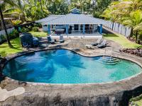Keaau vacation rental: Hilo Shangrila - 2BR Home Oceanfront with Private Pool